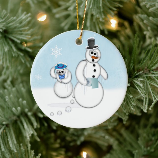 Snowman Kacke Keramikornament (Baum)