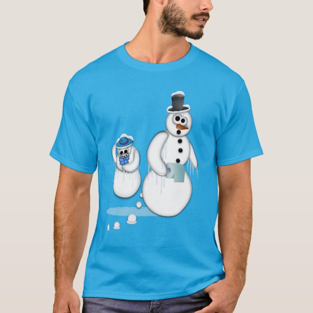 Snowman kacken T-Shirt (Vorderseite)