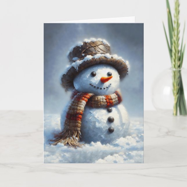 Snowman Karte (Vorderseite)