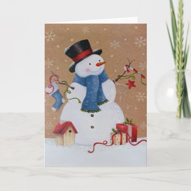 Snowman Karte (Vorderseite)