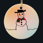 Snowman Keramik Ornament<br><div class="desc">Snowman</div>
