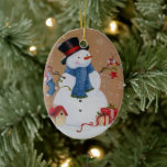 Snowman Keramik Ornament<br><div class="desc">Snowman</div>