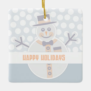 Snowman Keramikornament