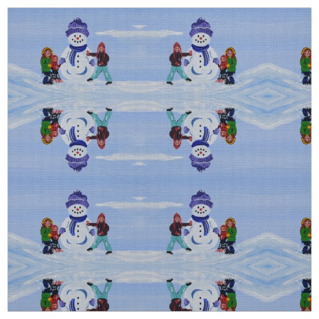 Snowman Kids Fabric Stoff (Muster)