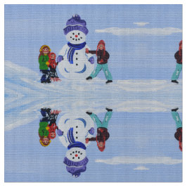 Snowman Kids Fabric Stoff