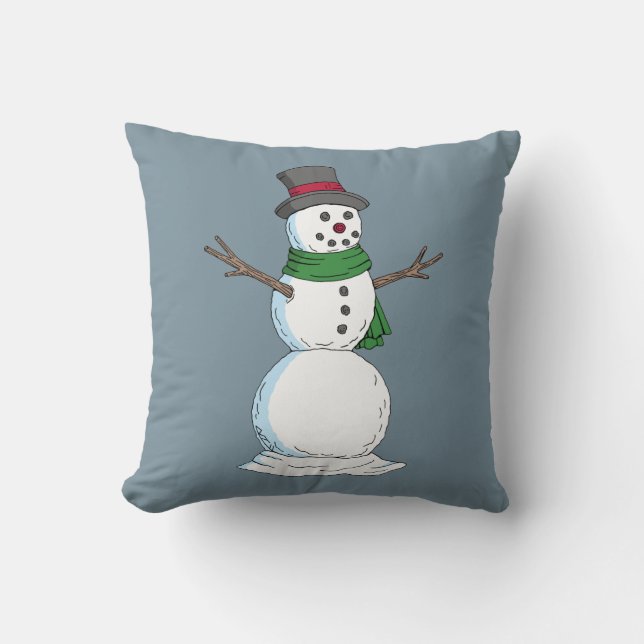 Snowman Kissen (Vorderseite)
