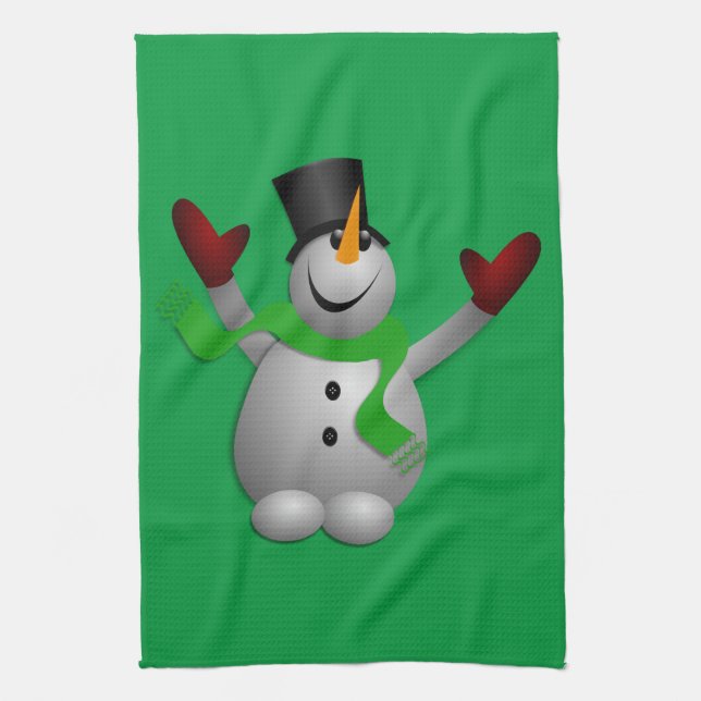Snowman Kitetücher Geschirrtuch (Vertikal)