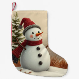 snowman kleiner weihnachtsstrumpf