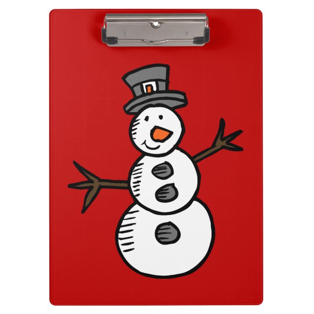 Snowman Klemmbrett (Vorderseite)
