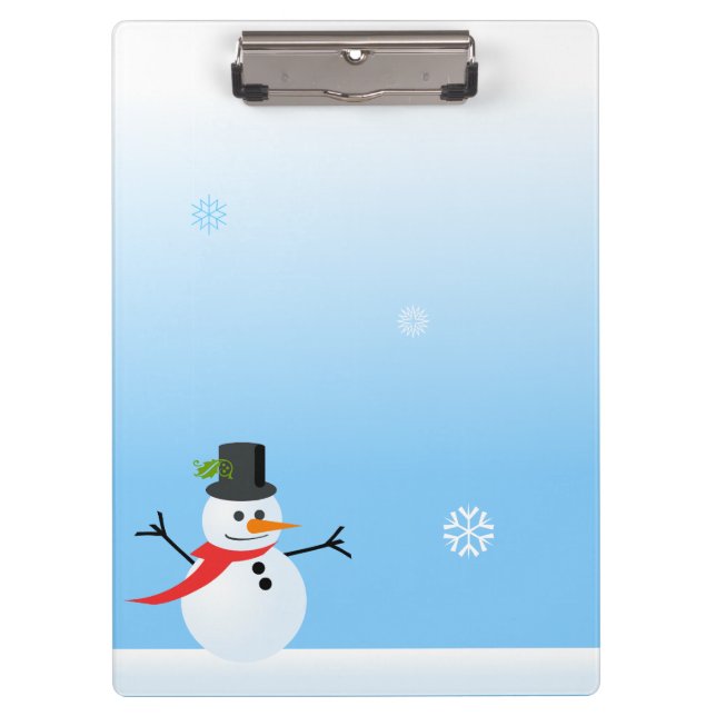 Snowman Klemmbrett (Vorderseite)