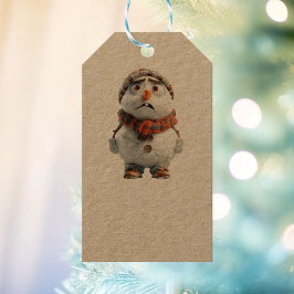 Snowman Kraft Gift Tags Geschenkanhänger