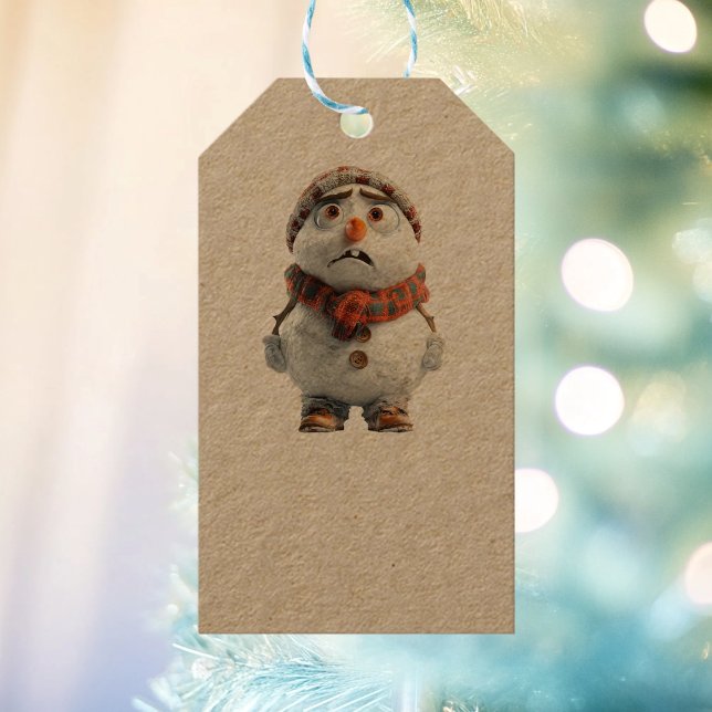 Snowman Kraft Gift Tags Geschenkanhänger (Von Creator hochgeladen)