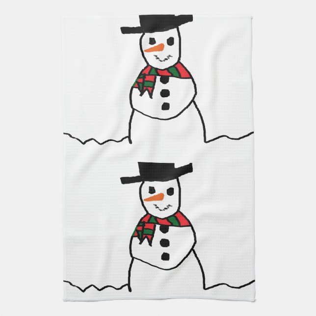 Snowman Küchentuch (Vertikal)