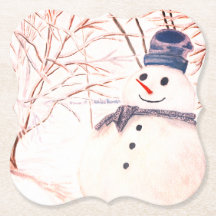 Snowman-kundenspezifische Klammer-Untersetzer