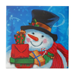 Snowman-Lagergeschenke Fliese