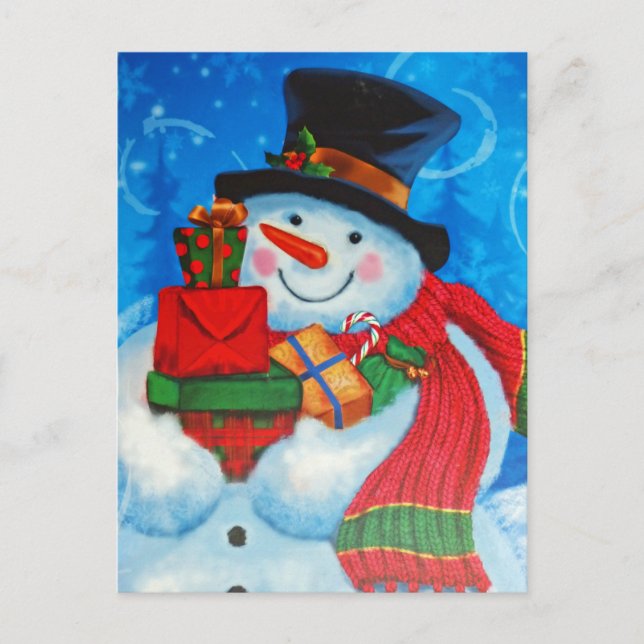 Snowman-Lagergeschenke Postkarte (Vorderseite)