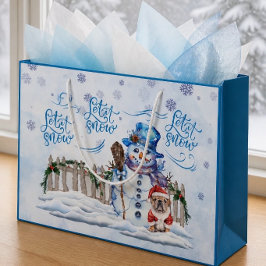 Snowman | Lassen Sie es Geschenktüte schneebedecke