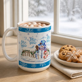 Snowman | Lassen Sie es Kaffeepause Tasse