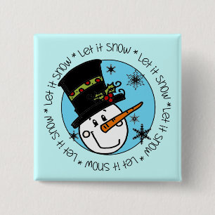 Snowman lässt es schneien button