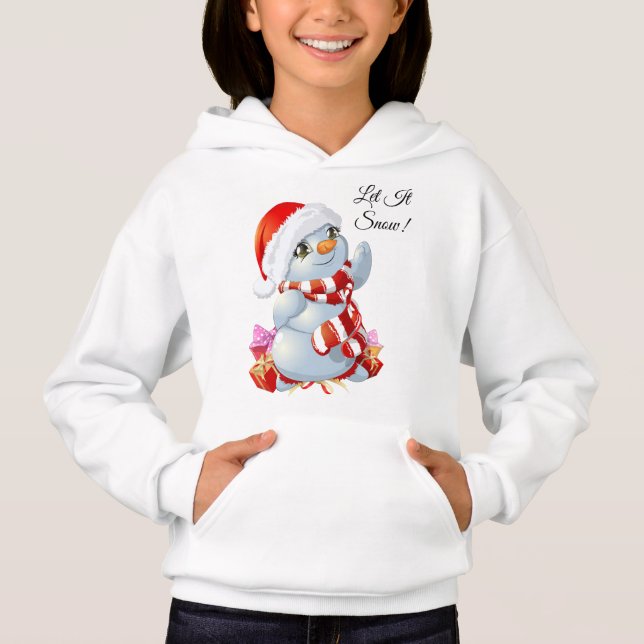 Snowman lässt es schneien hoodie (Vorderseite)