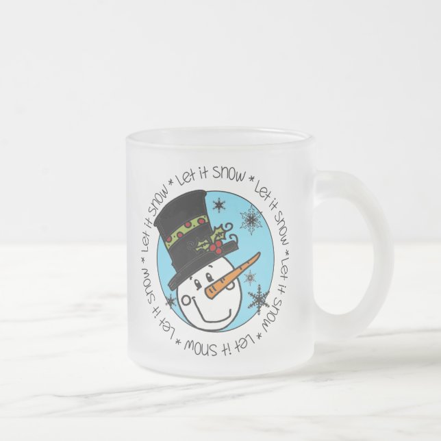 Snowman lässt es schneien mattglastasse (Rechts)