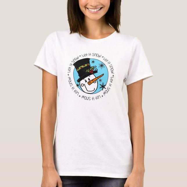 Snowman lässt es schneien T-Shirt (Vorderseite)
