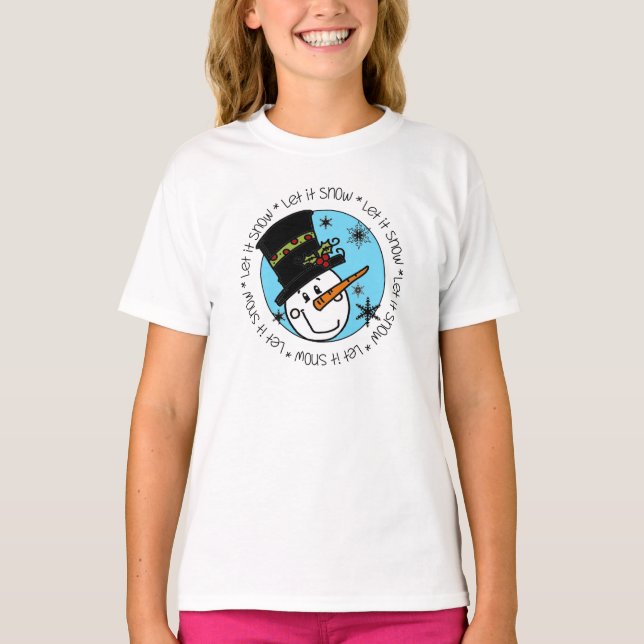Snowman lässt es schneien T-Shirt (Vorderseite)