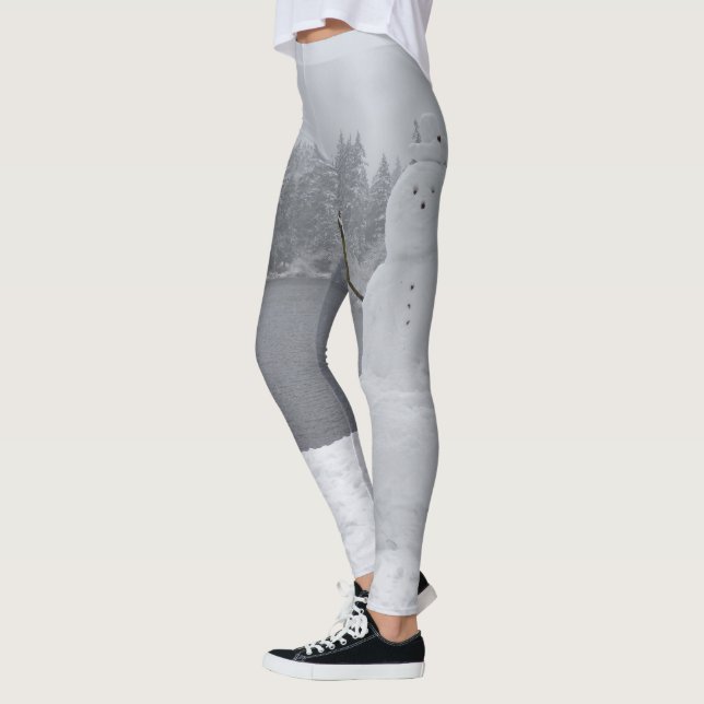 Snowman Leggings Winterlandschaft Leggings (Links)