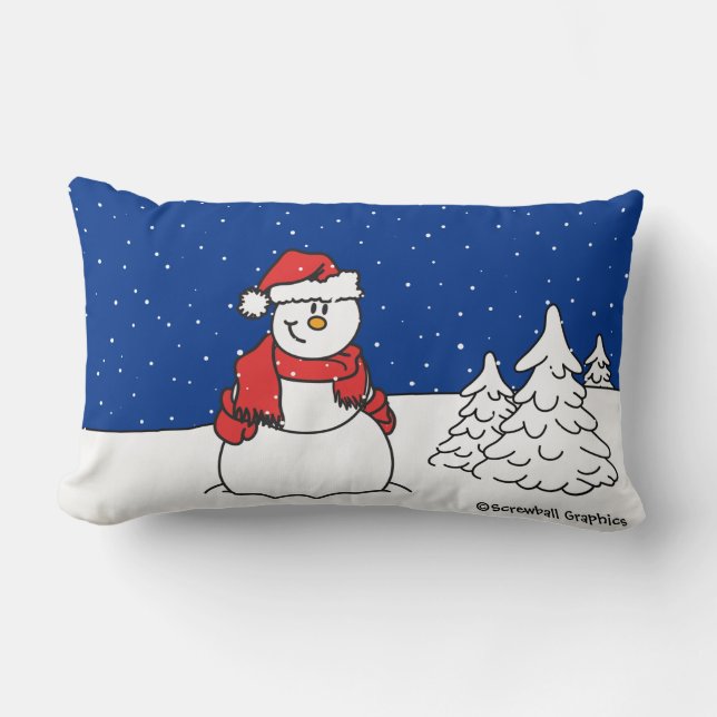 Snowman Lendenkissen (Vorderseite)