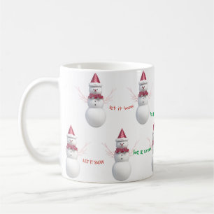 Snowman Let it Snow Tasse
