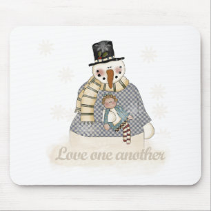 Snowman-Liebe Mousepad