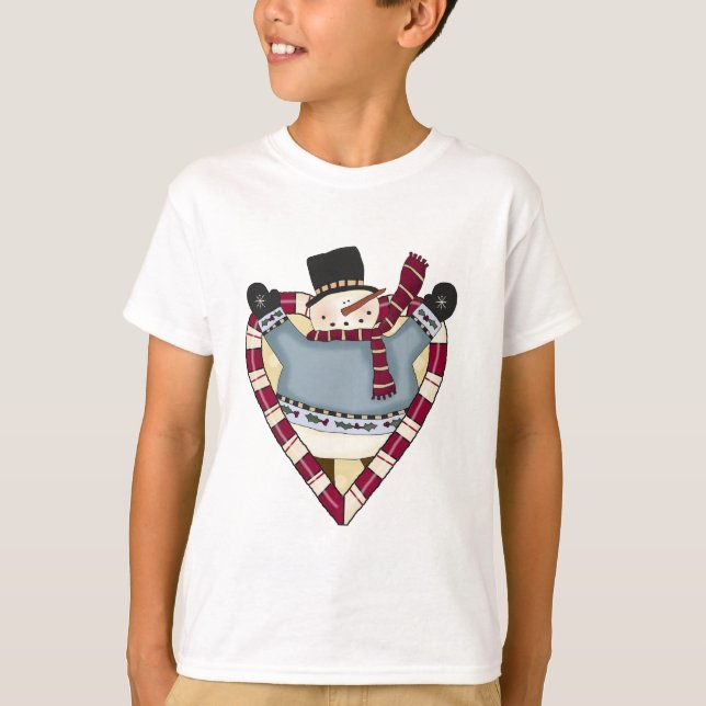 Snowman Liebe T - Shirt und Geschenke (Vorderseite)