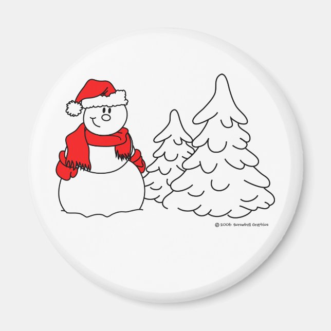 Snowman Magnet (Vorne)