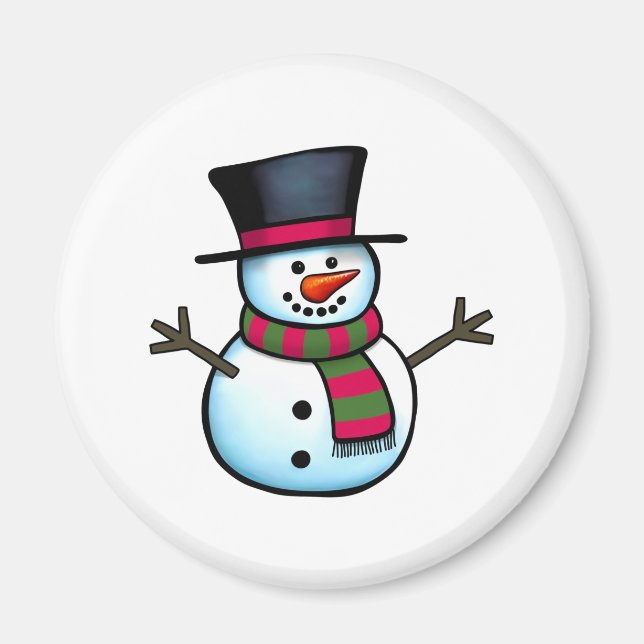 Snowman Magnet (Vorne)