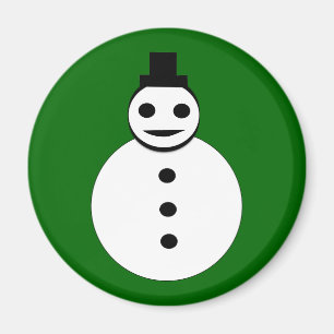 Snowman Magnet lächelt Weihnachten