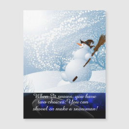 Snowman Magnetkarte