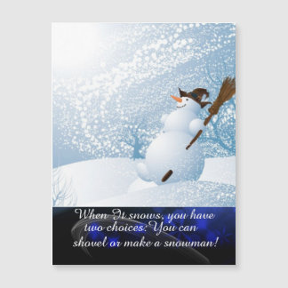 Snowman Magnetkarte