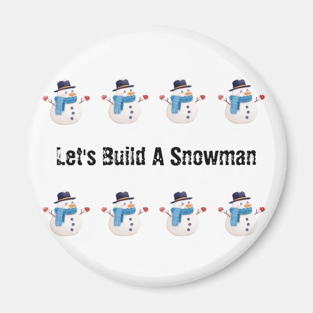 Snowman Magnets Magnet (Vorne)