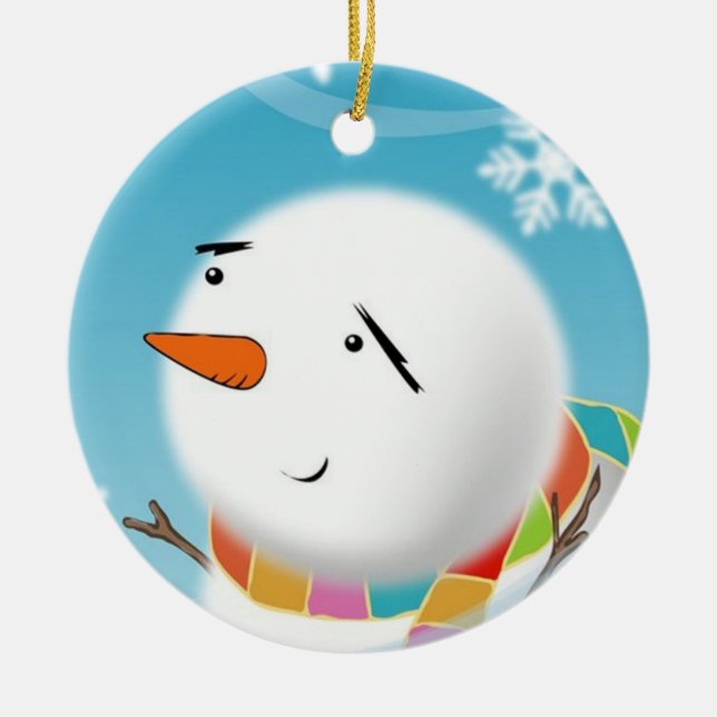 Snowman Masterpiece Weihnachtsschmuck (Vorne)