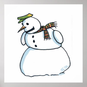 Snowman-Matte-Poster Poster