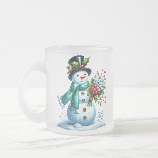 Snowman Mattiert Coffee Tasse (Links)