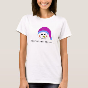 Snowman Melt Mein Herz T-Shirt
