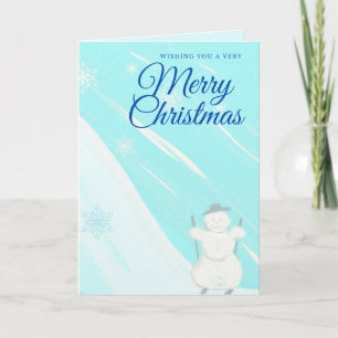 Snowman MerChristmas Karte
