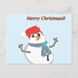 Snowman, Merry Christmas!! Feiertagspostkarte