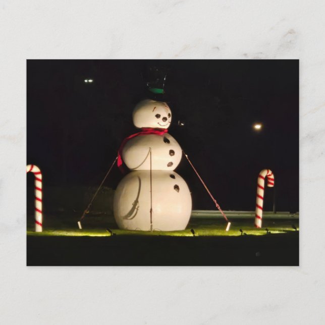 Snowman, Michigan Postkarte (Vorderseite)
