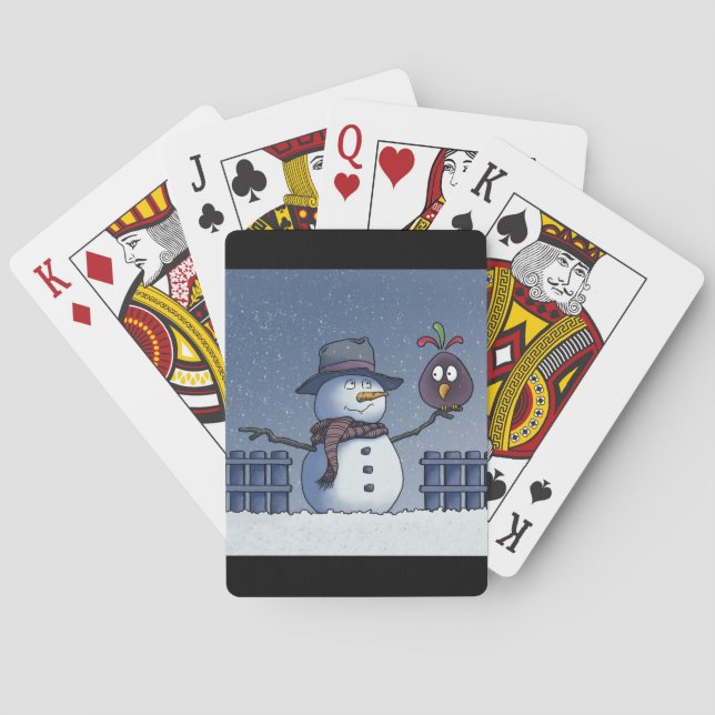 Snowman mit Bird Spielkarten (Rückseite)
