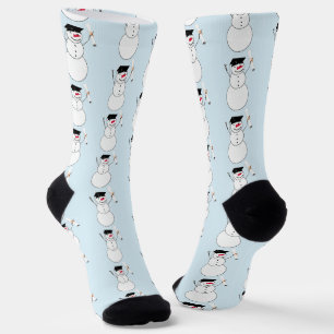 Snowman mit Diploma-Abschluss Socken