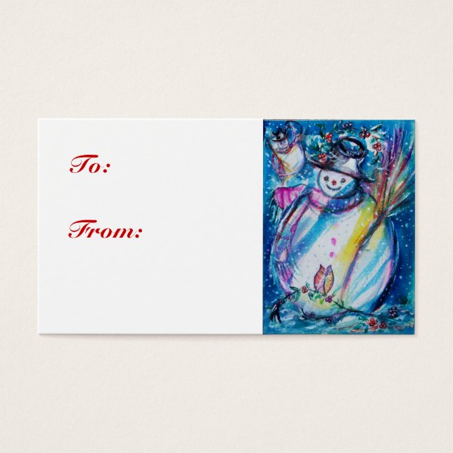 SNOWMAN MIT EIGENSCHAFT, Geschenkmarke (Vorderseite)