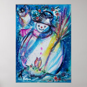 SNOWMAN MIT EIGENTUM POSTER