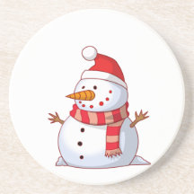 Snowman mit Hut und Scarf